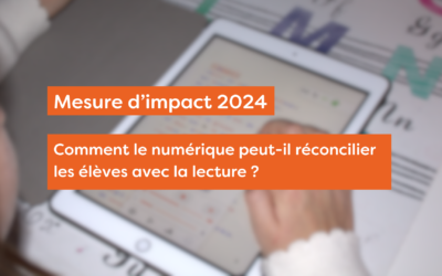 Mesure d’impact 2024 : SONDO réconcilie les élèves avec la lecture