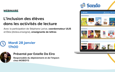 Webinaire SONDO –  Pratiquer des activités de lecture inclusives