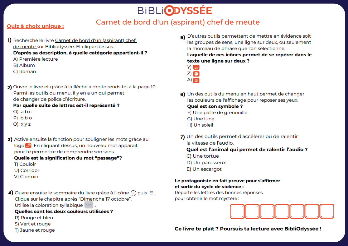 Activité BBO Canada